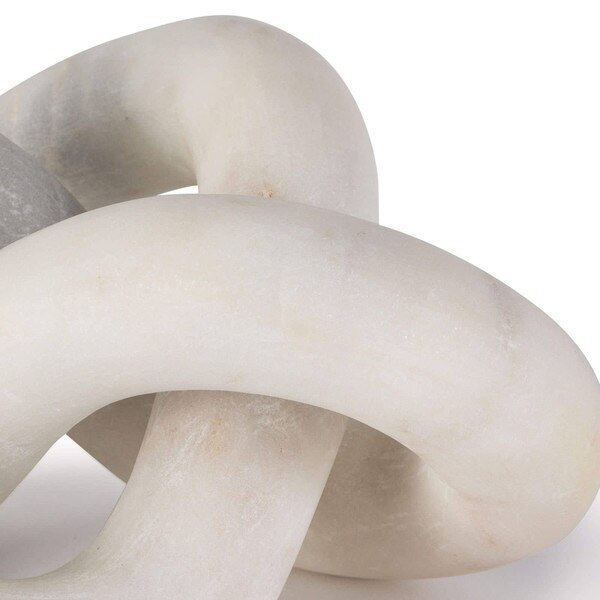 Natural marble sculpture in white